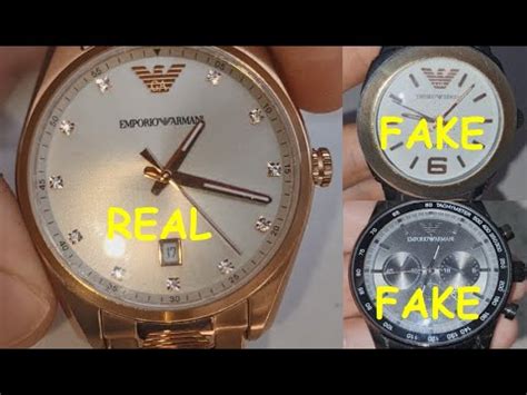 how to tell a fake armani watch|are armani watches genuine.